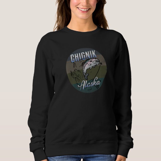 Sweatshirt Alaska Commercial Salmon Fishermen Processor Chign (Devant)