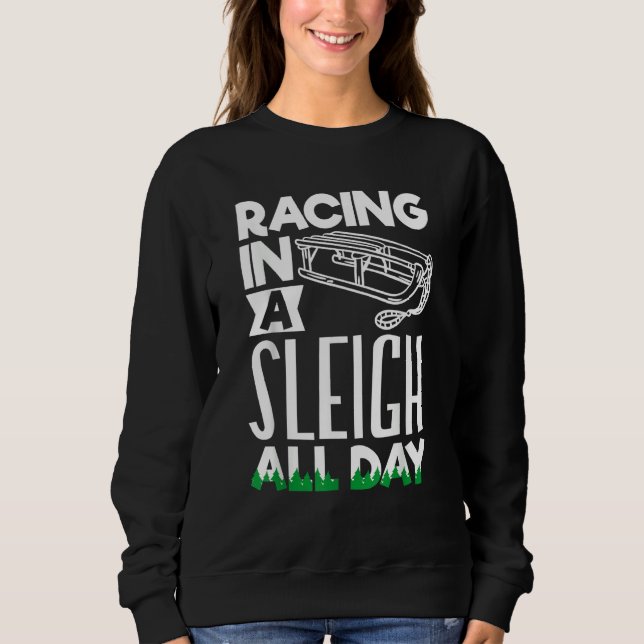 Sweatshirt Alaska husky sled dog racing and mushing 14 (Devant)