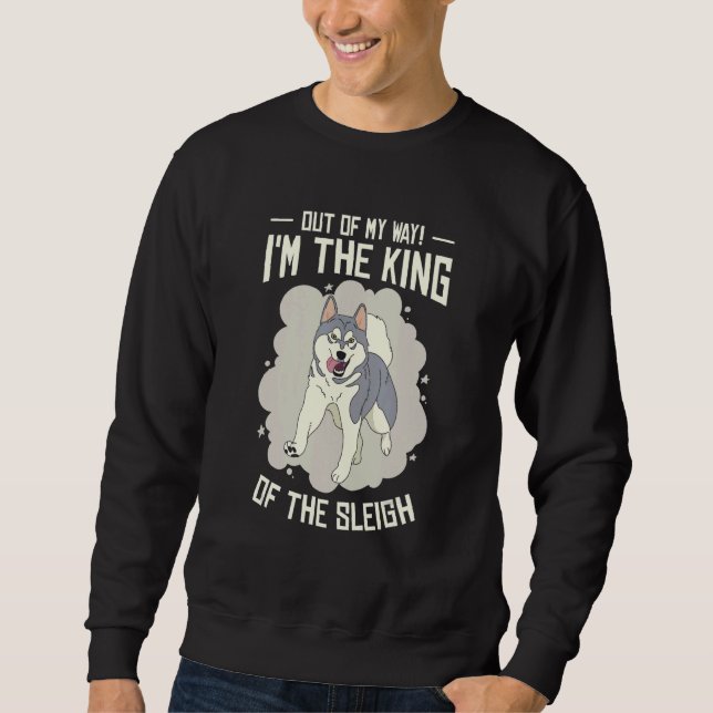 Sweatshirt Alaska Husky Sledding Sled Dog Racing Chien Sled R (Devant)
