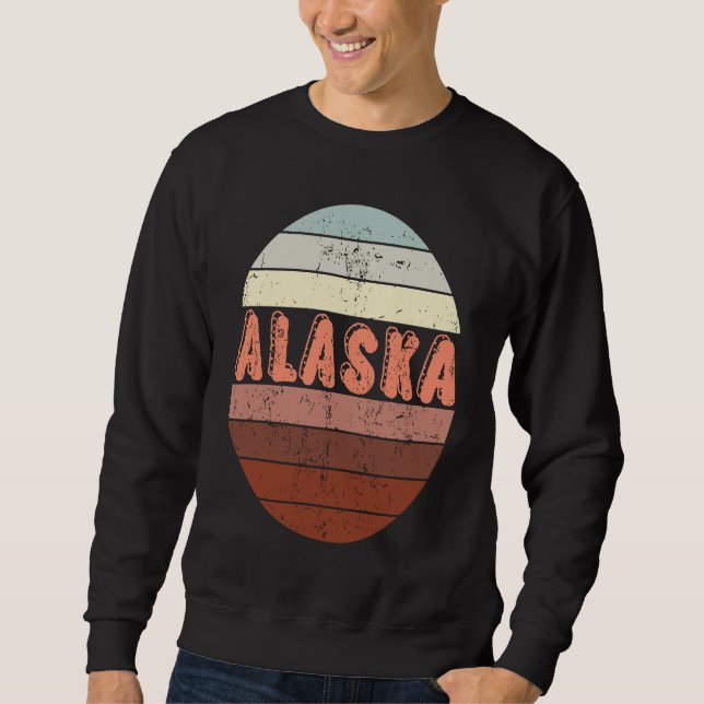 Sweatshirt Alaska Waikiki Beach Sunset 4 (Devant)