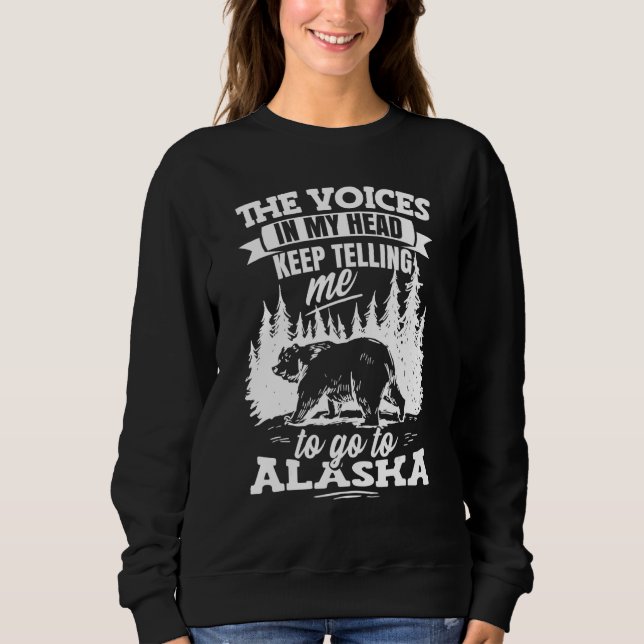 Sweatshirt Alaskan Wilderness Alaska Vacances (Devant)