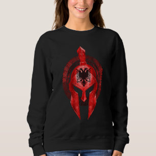 Sweatshirt Albanie Casque spartiate Albanais Sparta Gladiator