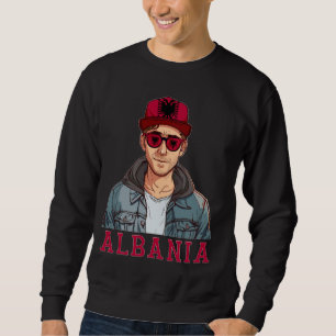 Sweatshirt Albanie Drapeau Souvenirs Homme Uniforme Pays Alba