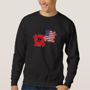 Sweatshirt Albanie États-Unis Pays d'origine Fier albanais Am