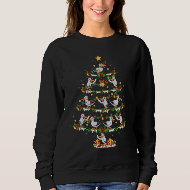 Sweatshirt Albatross Bird  Xmas Lights Albatross Christmas Tr (Devant)