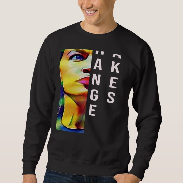 Sweatshirt Alexandria Ocasio-Cortez Feministe Politique L S T (Devant)