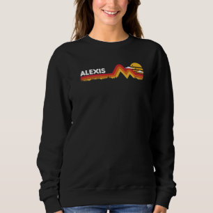 Sweatshirt Alexis Rétro Vintage Coucher de soleil Alexis 80s