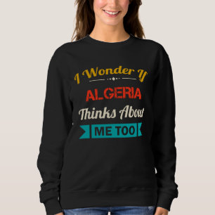 Sweatshirt Algérie Citation Souvenir Vintage