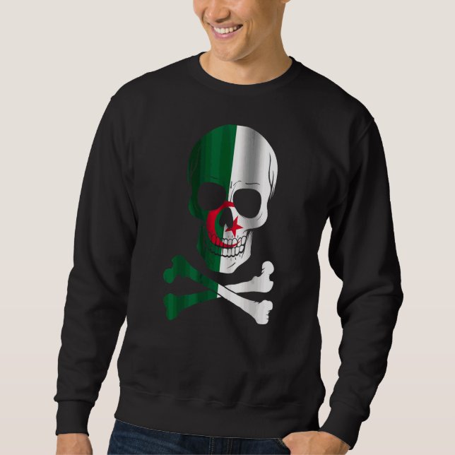 Sweatshirt Algérie Drapeau Drapeau Drapeau Drapeau Algérie (Devant)