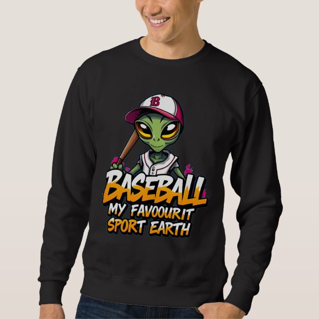 Sweatshirt alien de baseball style graffiti sport rue (Devant)