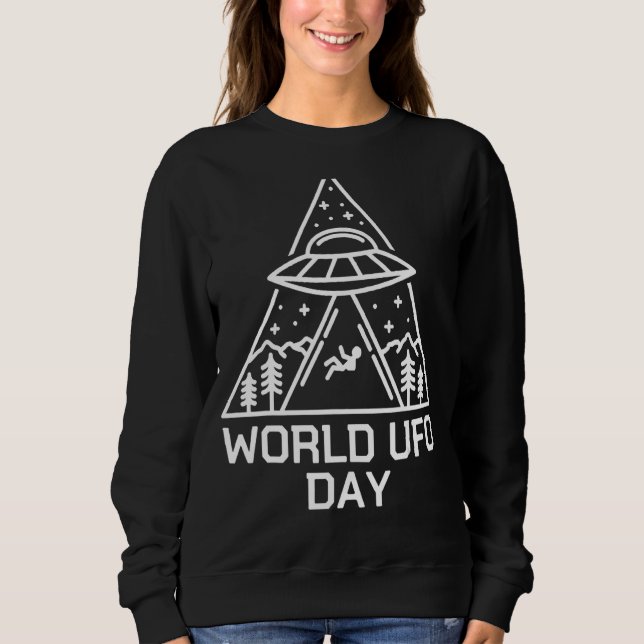 Sweatshirt Alien De L'Espace De L'Ufo  Enlèvement D'Aliens Jo (Devant)