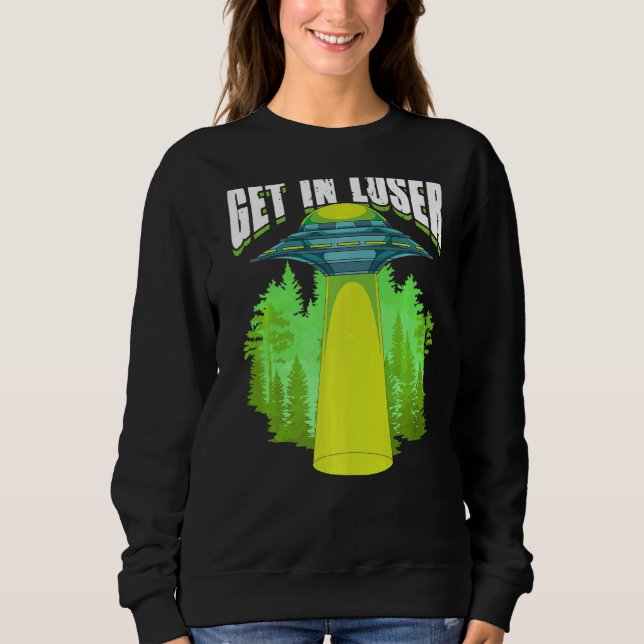 Sweatshirt Alien de science-fiction enlèvement d'un Alien (Devant)