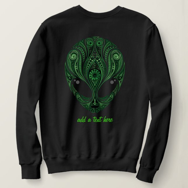 Sweatshirt Alien d'ovni extraterrestre (Design dos)