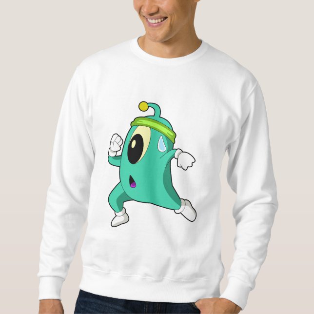 Sweatshirt Alien en tant que coureur (Devant)