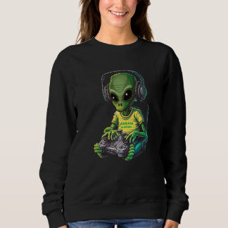 Sweatshirt Alien Gamer Video Games Boys Kids Teens Gaming Gra