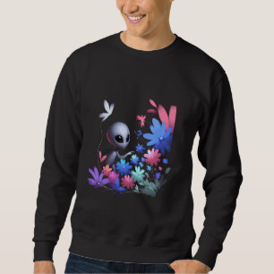 Sweatshirt Alien Garden Discovery - Vecteur Nature pour enfan