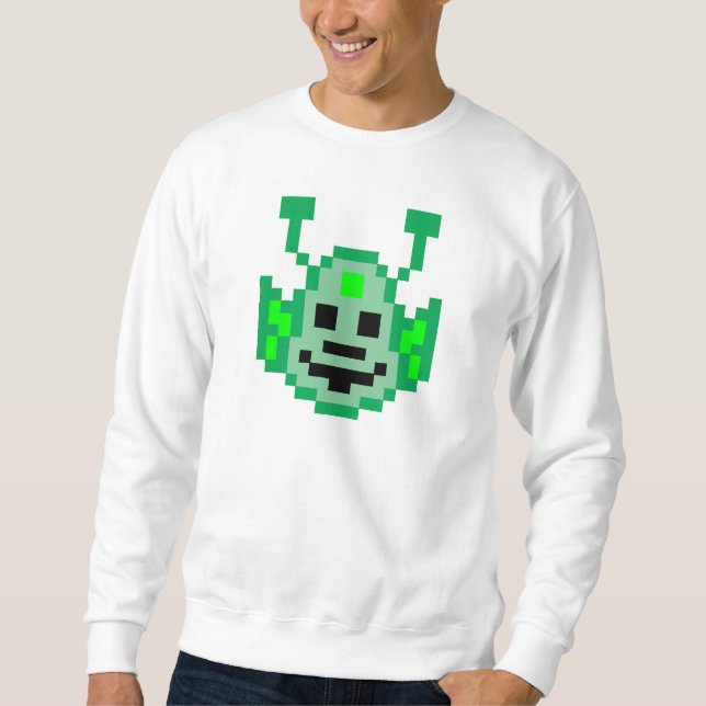 Sweatshirt Alien Pixel Martian (Devant)