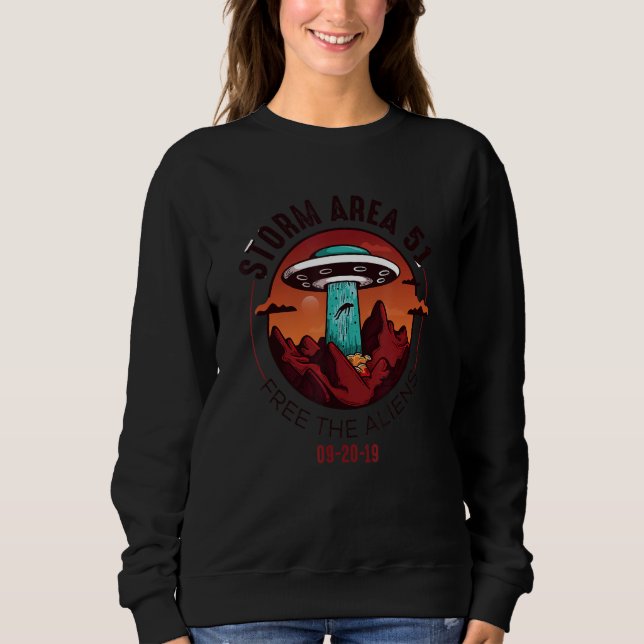 Sweatshirt Alien Storm Area 51 - Alien Shirt Don Pour Alien L (Devant)