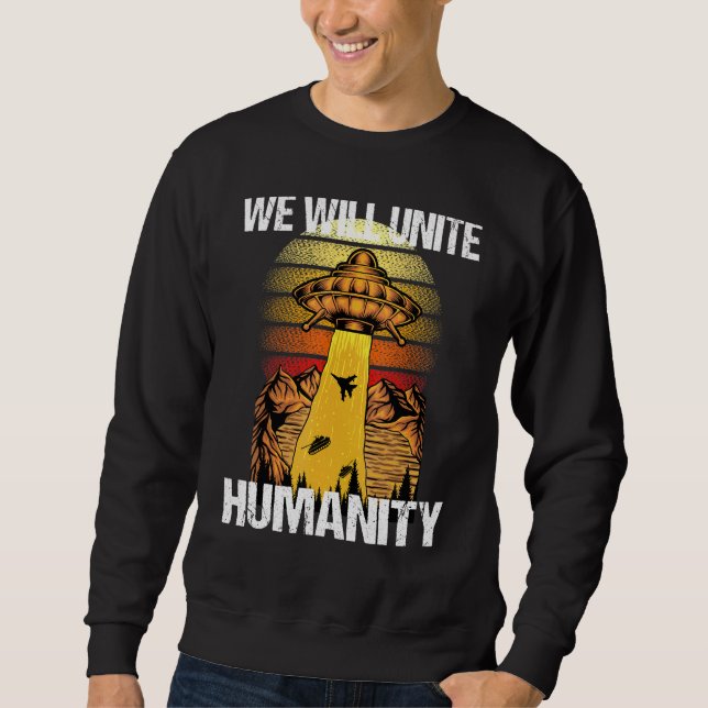 Sweatshirt Alien Ufo Enduction (Devant)
