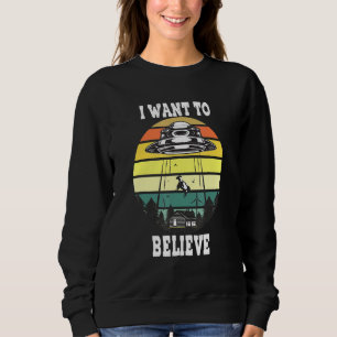 Sweatshirt Alien Ufo Hunter Je Veux Croire À Ufo Day
