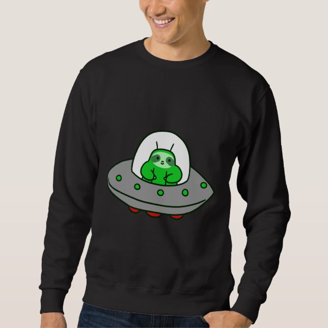 Sweatshirt Alien Ufo Sloth (Devant)