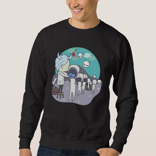 Sweatshirt Aliens Dentist Dental Care Dental Assistant (Devant)