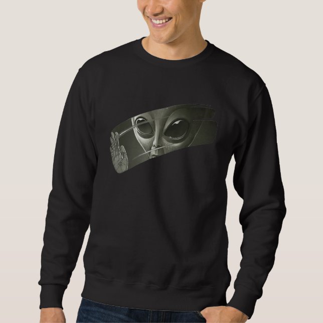 Sweatshirt Aliens T Chemise Hommes Femmes Drôle Graphique Ufo (Devant)