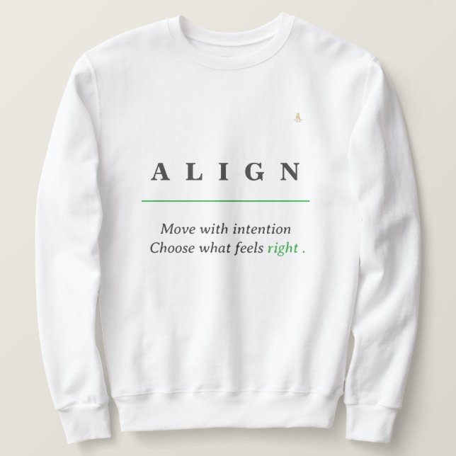 Sweatshirt ALIGN Minimal Tee | KaliraArts (Design devant)