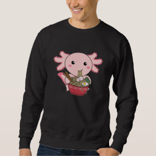 Sweatshirt Alimentation Axolotl Ramen Japonais Nourriture Kaw