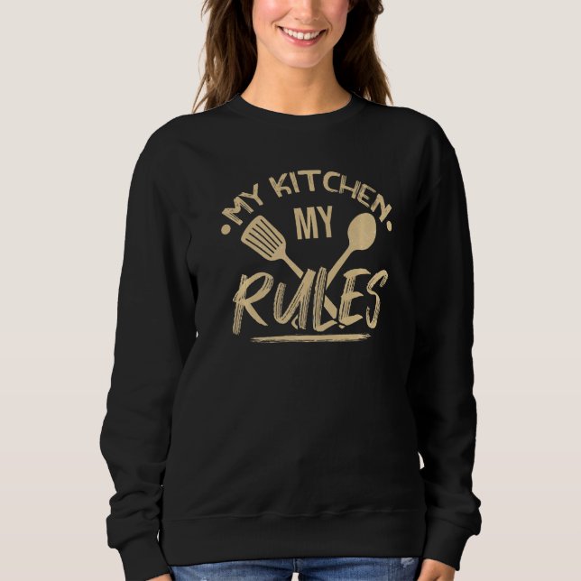 Sweatshirt Alimentation Ma cuisine Mes règles Chef (Devant)