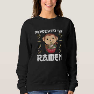 Sweatshirt Alimenté Par Ramen Sweet Monkey Mange Ramen