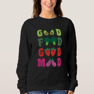 Sweatshirt Aliments à base de plante Bonne humeur Go Vegan Wo