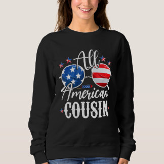 Sweatshirt All American Cousin Matching Family 4th of July Am