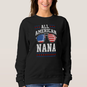 Sweatshirt All American Nana Patriotic 4 juillet American F