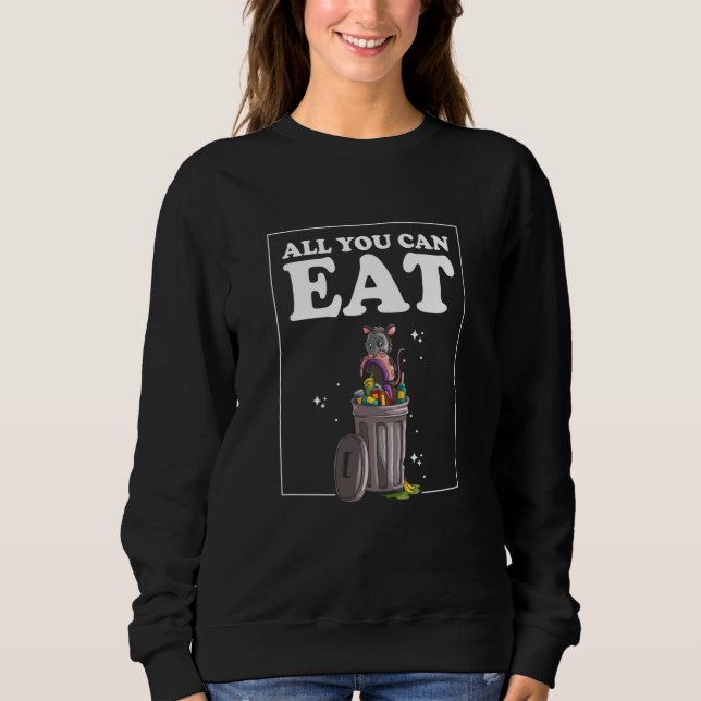 Sweatshirt All you can eat on Wheels for Opossum and Possum (Devant)