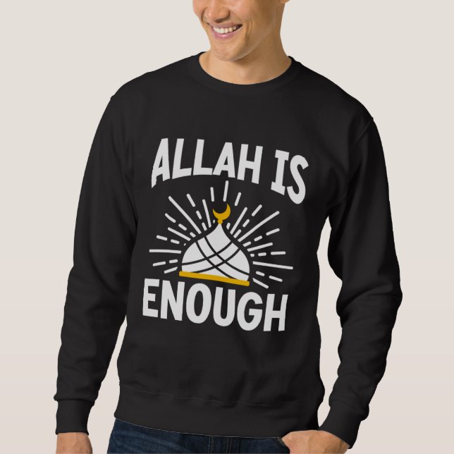 Sweatshirt Allah suffit Religion Mosquée Ramadan Coran Isla (Devant)