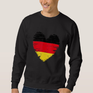 Sweatshirt Allemagne Coeur Allemand Drapeau Allemand Fierté