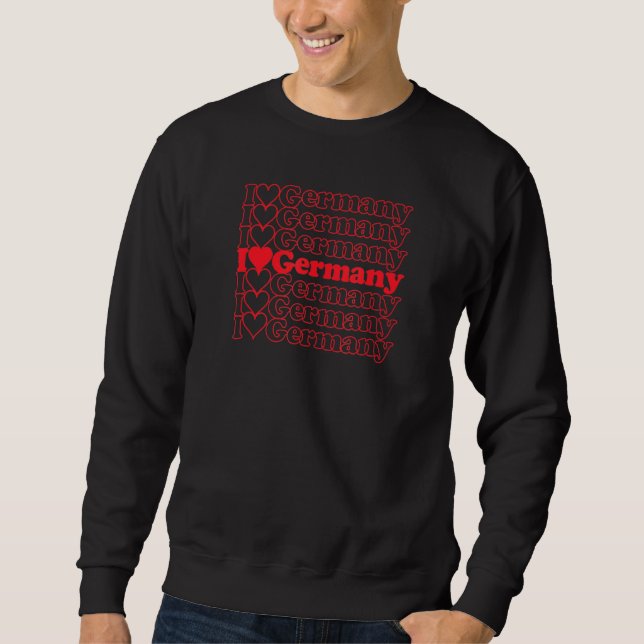 Sweatshirt Allemagne Cool Vintage inspiré (Devant)