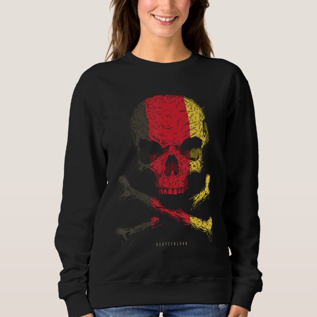 Sweatshirt Allemagne Drapeau Croisés (Devant)