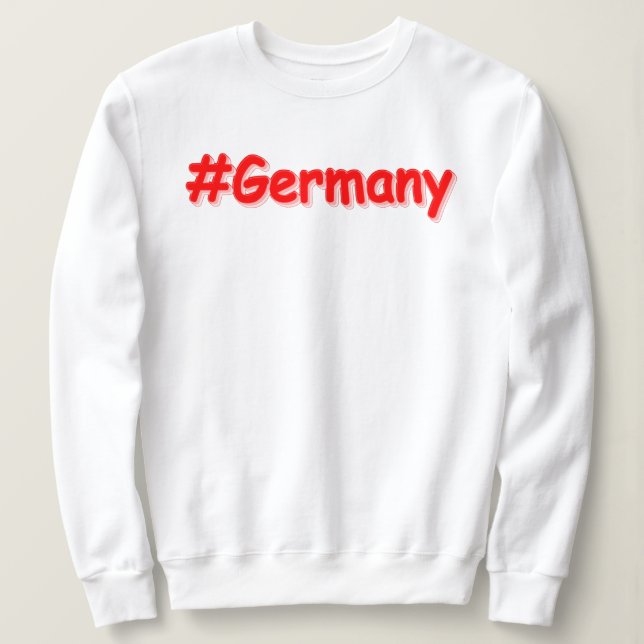 Sweatshirt "#Allemagne" Joli design. Acheter maintenant (Design devant)