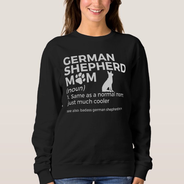 Sweatshirt Allemand Berger Maman Définition 1 (Devant)