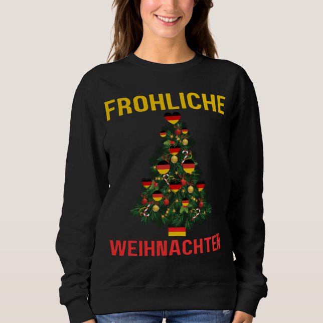 Sweatshirt Allemand Noël vacances Allemands de l'Allemagne ma (Devant)