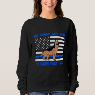 Sweatshirt Aller De L'Avant Exécuter Il Aime Fast Food 1
