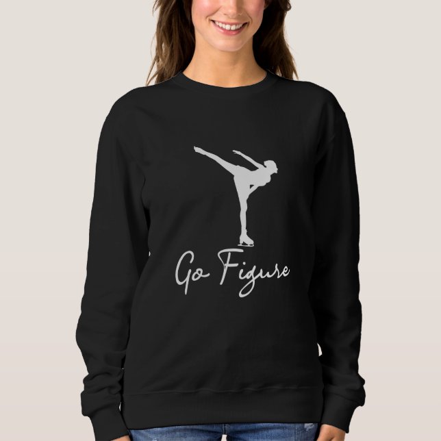 Sweatshirt Aller Figure - Femme Fille Patinage sur Glace Pati (Devant)