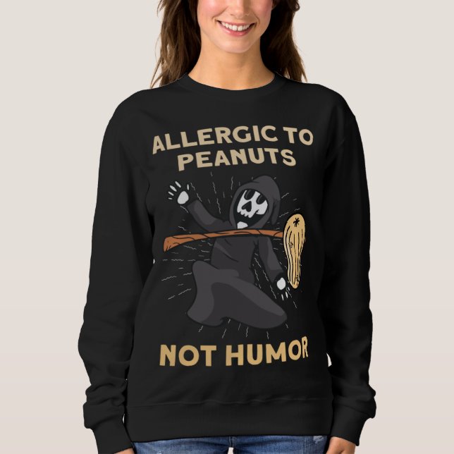 Sweatshirt Allergic To Peanuts Nut Allergy (Devant)
