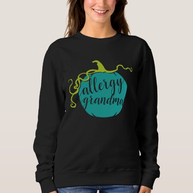 Sweatshirt Allergy Grandma Teal Pumpkin Food Allergy Awarenes (Devant)
