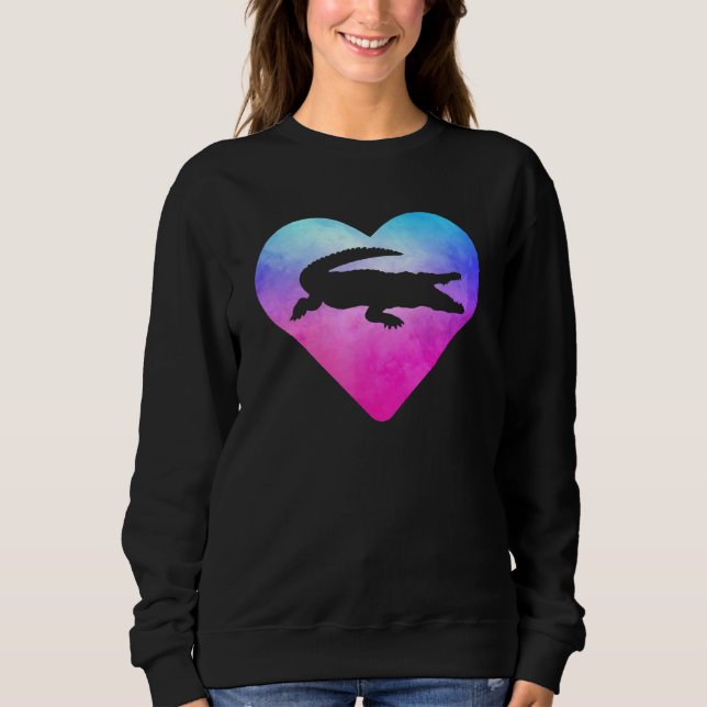 Sweatshirt Alligator Femmes Ou Filles (Devant)