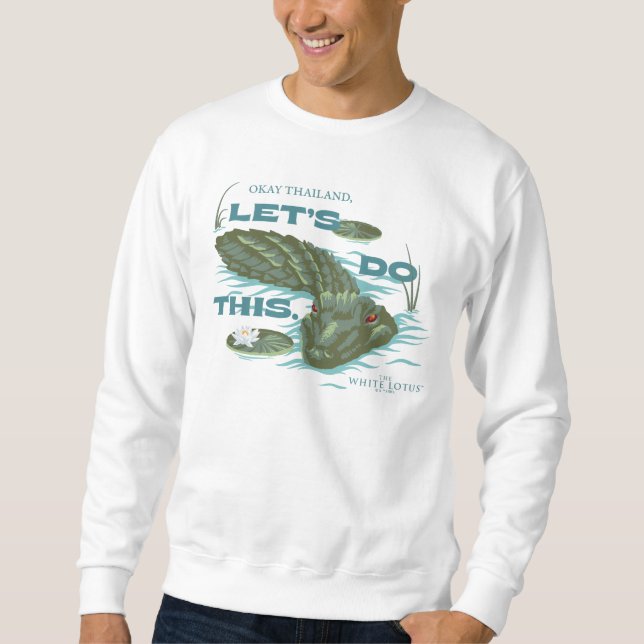 Sweatshirt Alligator - Le Lotus Blanc (Devant)
