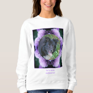 Sweatshirt Allium Violet Personnalisé Créer Votre Propre Phot