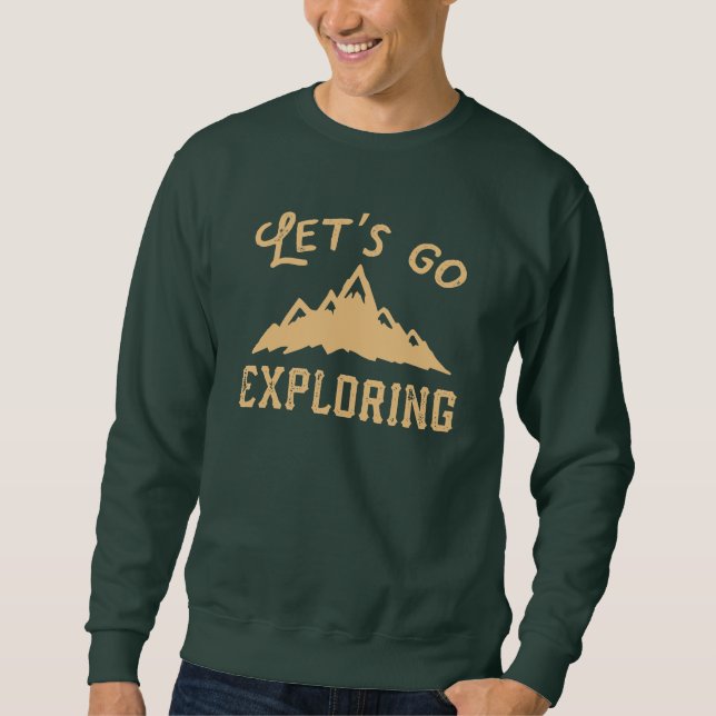 Sweatshirt Allons explorer (Devant)